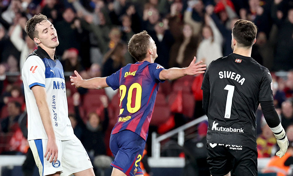 الدوري الإسباني: برشلونة يستعيد عافيته ويعتلي الصدارة موقتا