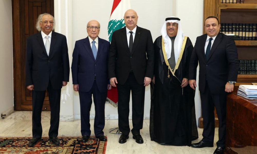 الشيخ محمد الجراح الصباح يشارك في لقاء الرئيس اللبناني قبيل انعقاد المؤتمر المصرفي العربي السنوي في بيروت
