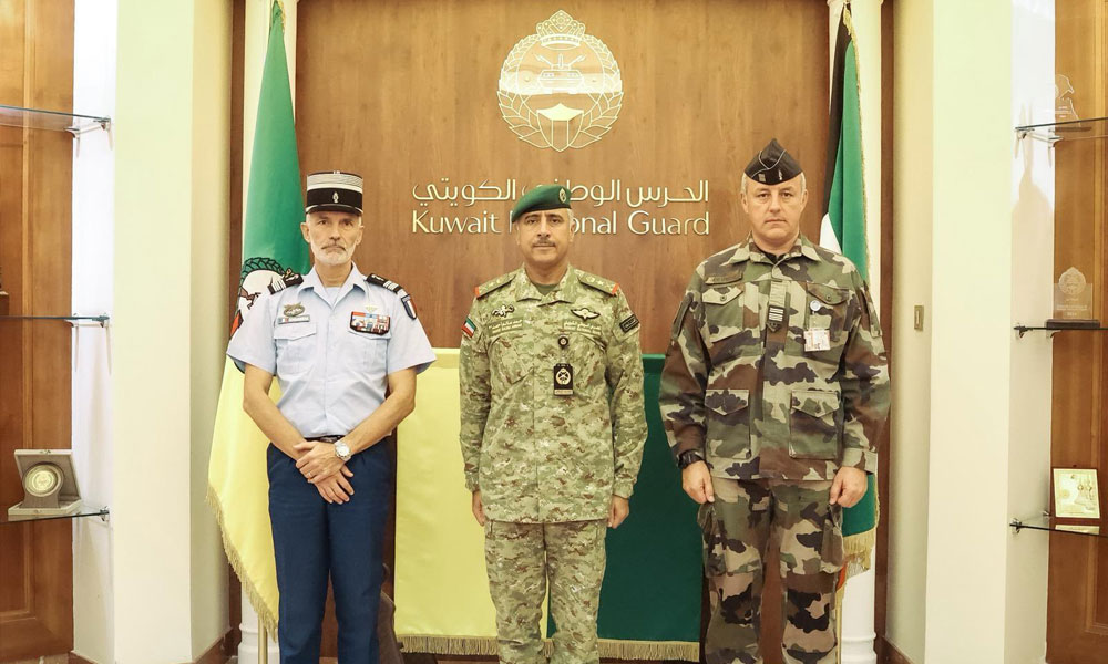 وكيل الحرس الوطني يستقبل مدير الأمن الداخلي لـ”الجندرما” الفرنسية لدى الكويت وقطر