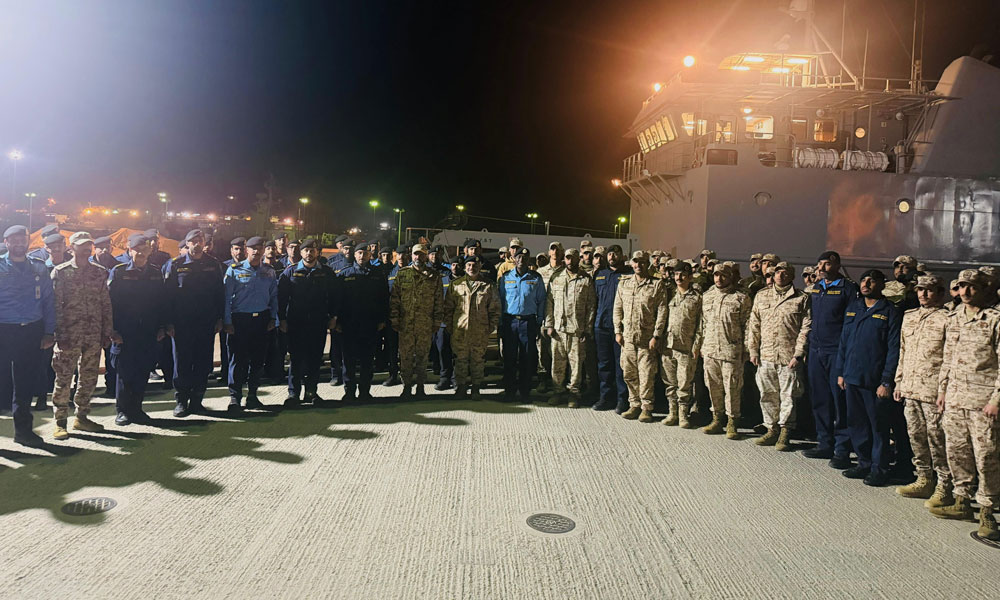 القوة البحرية: مغادرة زورق “فيلكا” و سفينة الإنزال “السفار” للمشاركة في تمرين “سلام الخليج 1” في السعودية