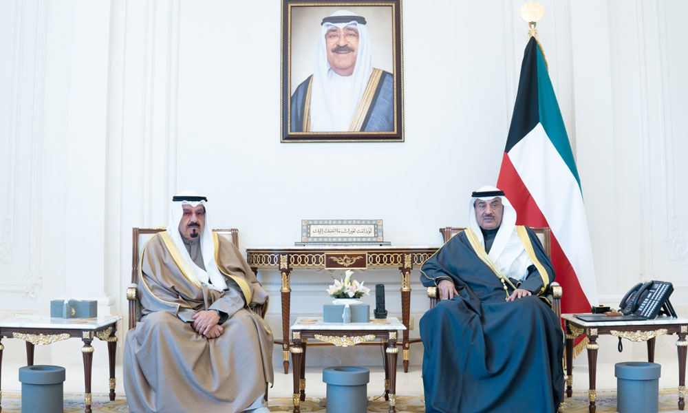 سمو ولي العهد يستقبل سمو رئيس الوزراء ورئيس الحرس الوطني ووزير الداخلية