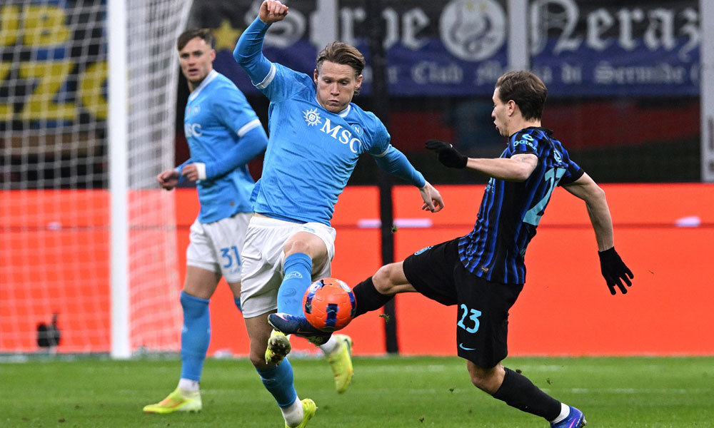 الدوري الإيطالي: قمة إنتر ونابولي تنتهي بالتعادل وميلان يفشل بالاستفادة 