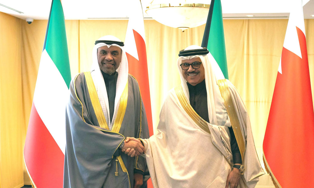 وزير الخارجية يلتقي نظيره البحريني ويترأسان أعمال اللجنة المشتركة الكويتية – البحرينية