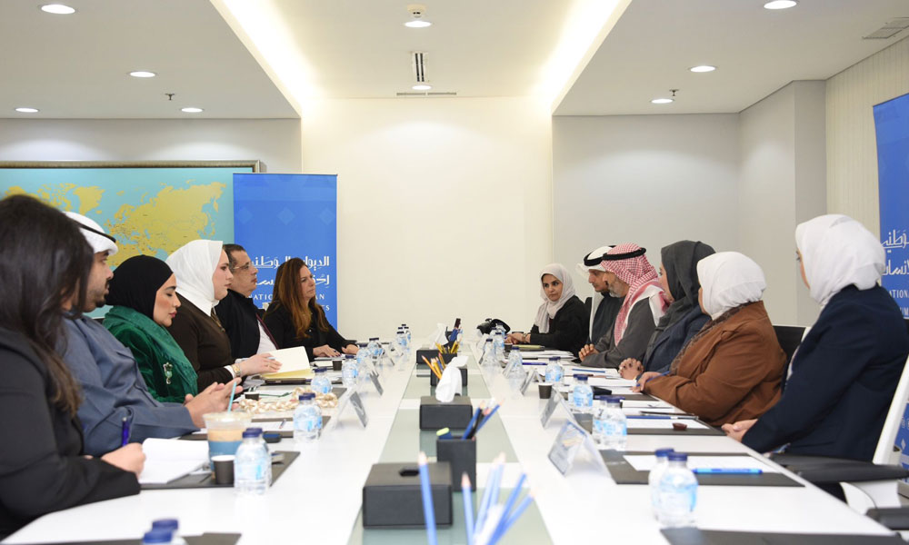 الديوان الوطني لحقوق الإنسان يبحث مع المفوضية السامية تعزيز التعاون الفني وتبادل الخبرات