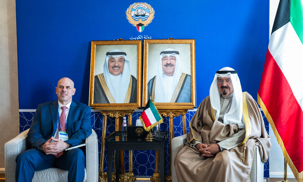 سمو رئيس مجلس الوزراء يستقبل الرئيس التنفيذي لشركة أوراكل على هامش أعمال مؤتمر ميونخ للأمن