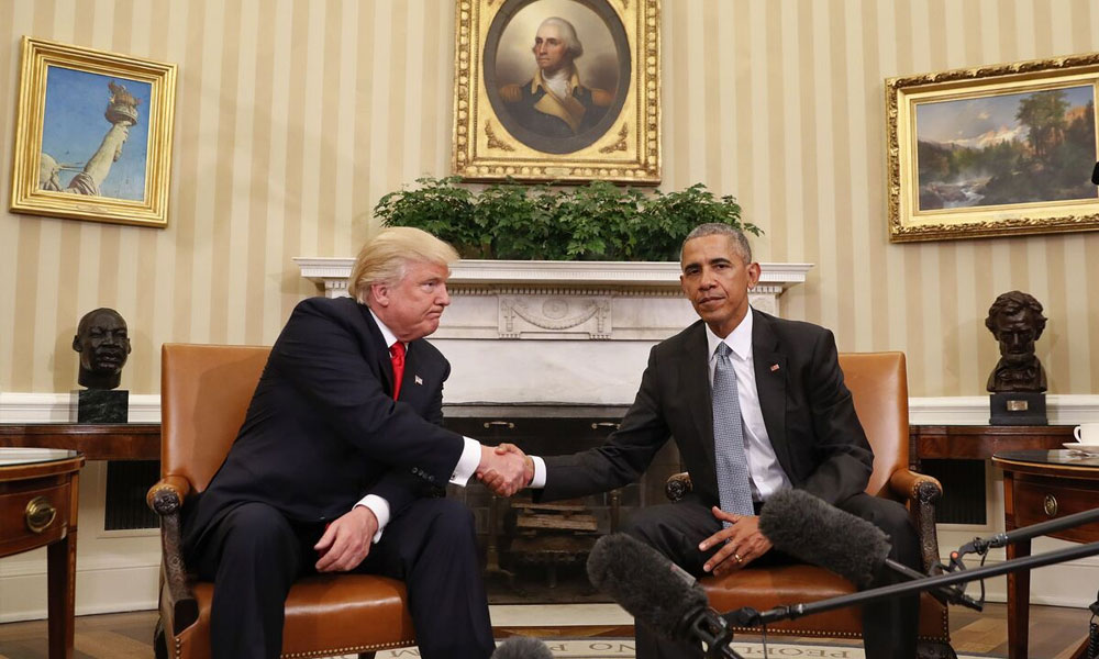 البيت الأبيض يسحب فيديو ترامب المسيء لأوباما ويقول إنه نُشر “من طريق الخطأ”