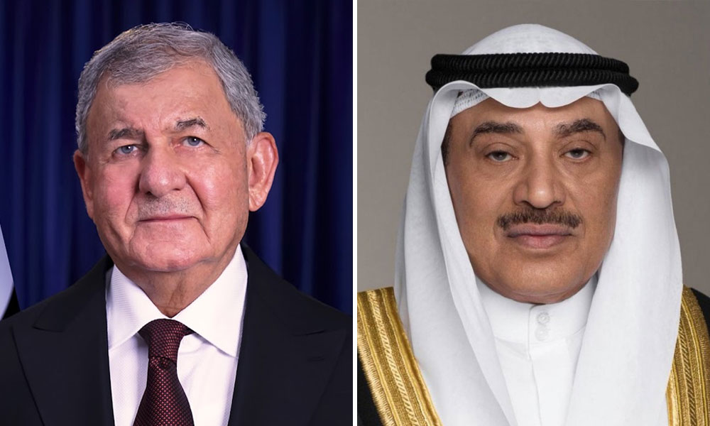 سمو ولي العهد يتلقى اتصالا من الرئيس العراقي اطمأن خلاله على دولة الكويت وقيادتها وشعبها