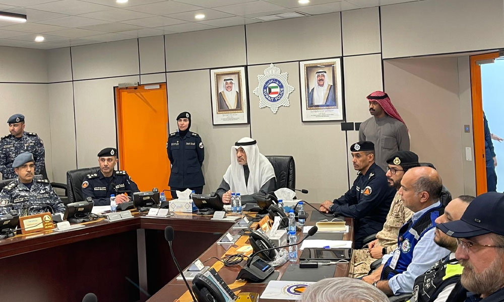 الشيخ فهد اليوسف: لن نتهاون في إجراءاتنا ضد كل من يقوم بتصوير اعتراض الصواريخ وهدفنا تعزيز الطمأنينة