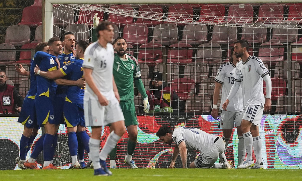 مونديال 2026: إيطاليا خارج النهائيات مجددا وتأهل البوسنة بصحبة السويد وتركيا وتشيكيا