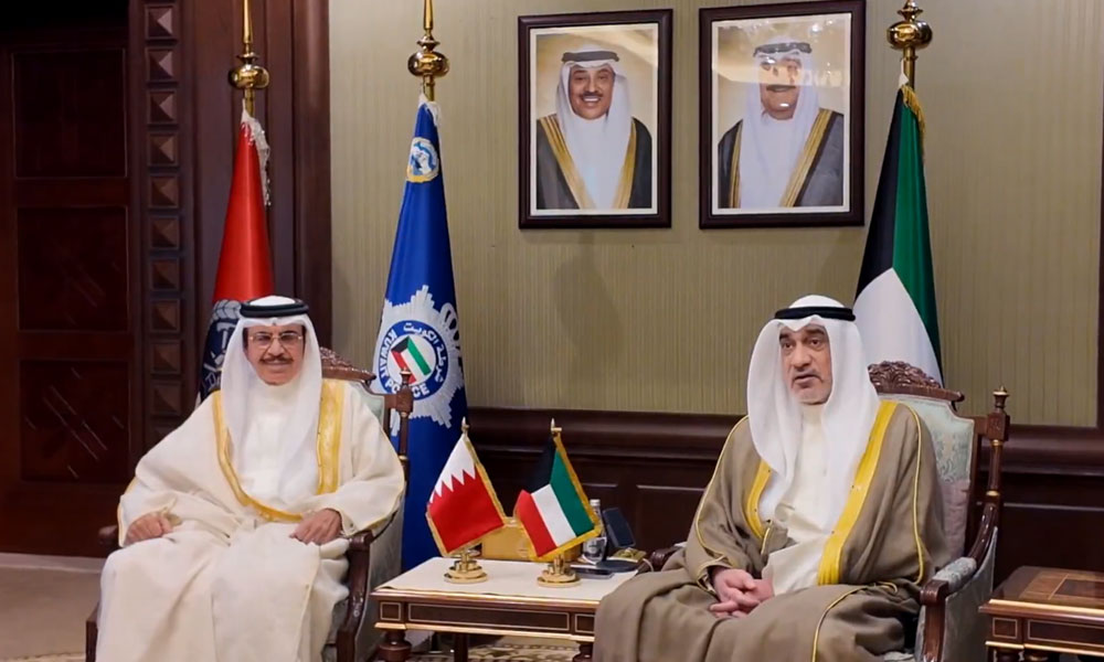 وزيرا الداخلية الكويتي والبحريني يؤكدان أهمية توحيد الجهود الأمنية الخليجية لمواجهة التحديات الراهنة