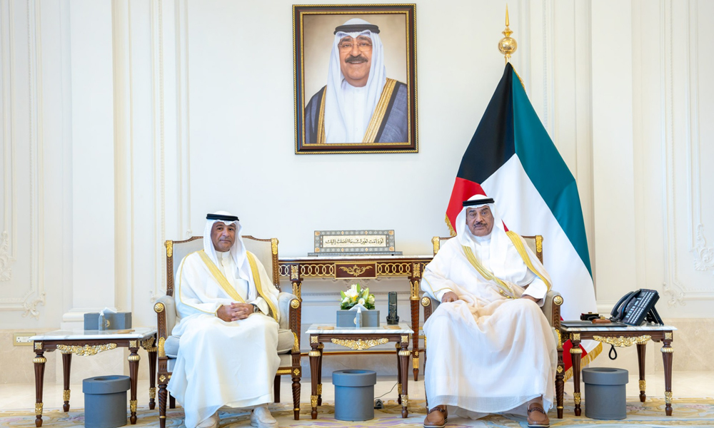 سمو ولي العهد يستقبل الأمين العام لمجلس التعاون لدول الخليج العربية