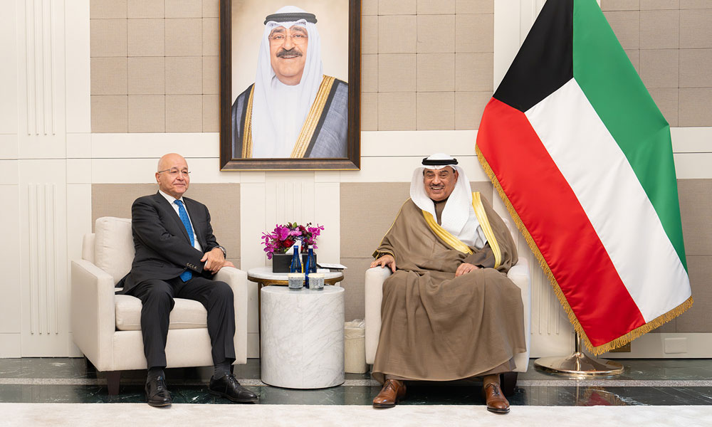 ممثل سمو أمير البلاد سمو ولي العهد يستقبل المفوض السامي للأمم المتحدة لشؤون اللاجئين في مقر وفد دولة الكويت الدائم لدى الأمم المتحدة بنيويورك