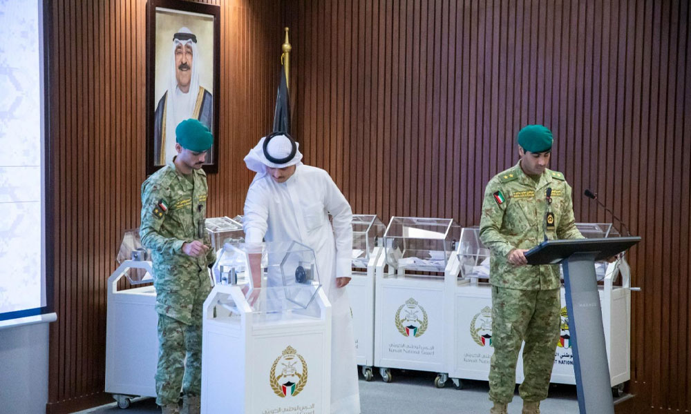 الحرس الوطني يجري قرعة علنية لاختيار دفعة جديدة من الطلبة ضباط الميدان وضباط الصف الاختصاص