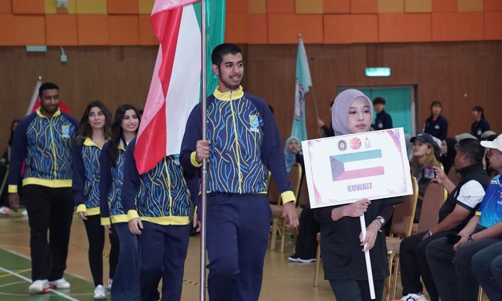 جامعة الكويت تشارك في البطولة الآسيوية الجامعية لكرة الطاولة في ماليزيا