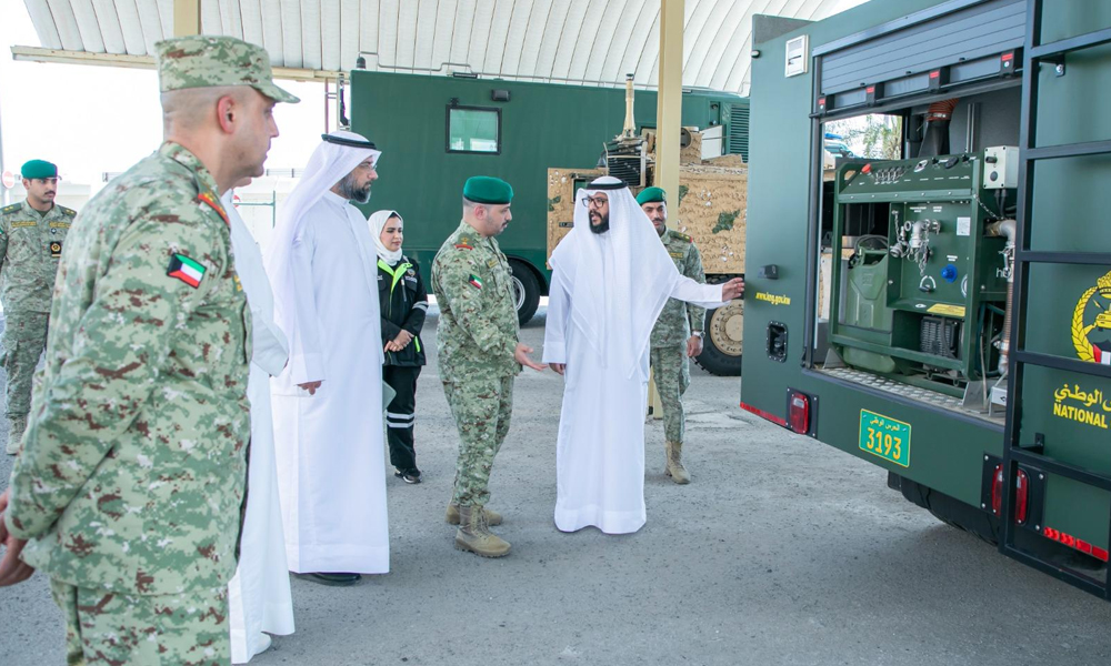 وكيل وزارة الصحة يطلع على مهام مركز “سمو الشيخ سالم العلي” للدفاع الكيماوي والرصد الإشعاعي بالحرس الوطني