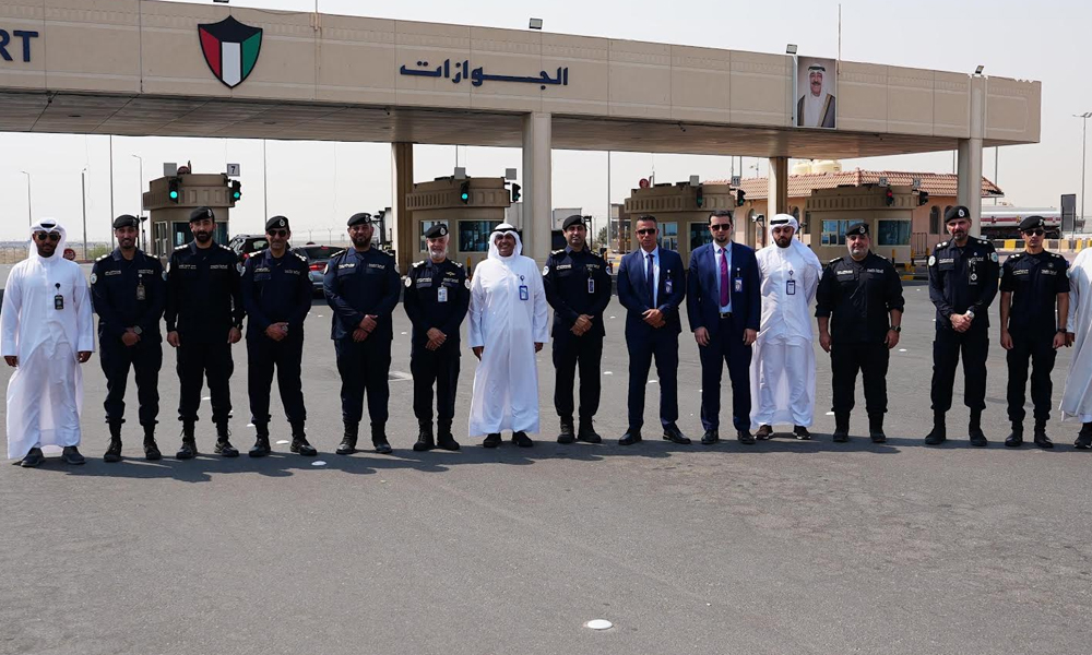 وفد من بنك الكويت الوطني يزور منفذ النويصيب لمتابعة أعمال التطوير والتأهيل