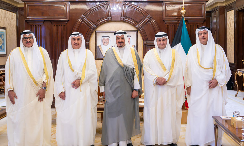 سمو رئيس مجلس الوزراء يستقبل رئيس المجلس الأعلى للقضاء ونائب رئيس محكمة التمييز ورئيس محكمة الاستئناف